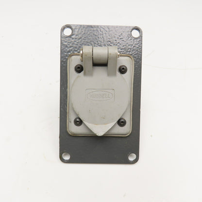 Hubbell 20A 125V Single Gang Wet Location Marine Outlet