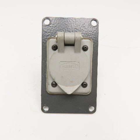 Hubbell 20A 125V Single Gang Wet Location Marine Outlet