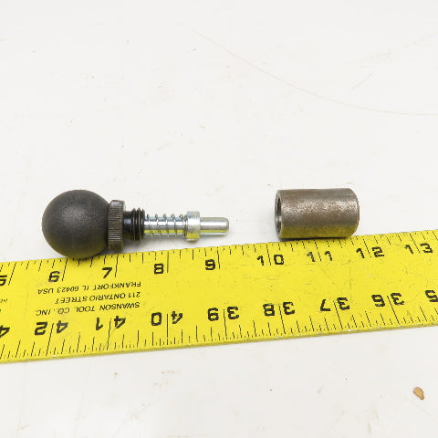 3/8" Diam x 5/8" Long Spring Loaded Ball Knob Locking Bolt