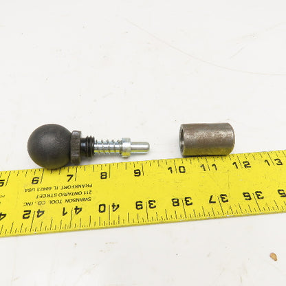3/8" Diam x 5/8" Long Spring Loaded Ball Knob Locking Bolt