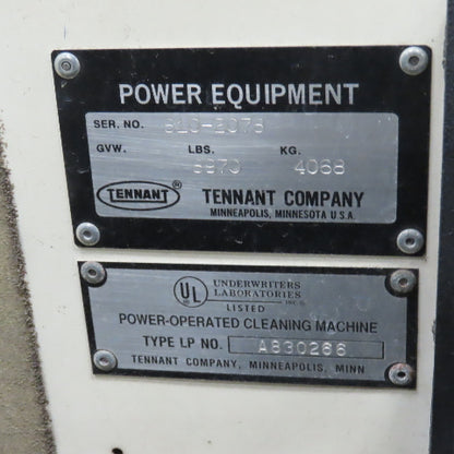 Tennant 810 Rider Parking Lot Floor Industrial Warehouse Sweeper LP-Needs Repair