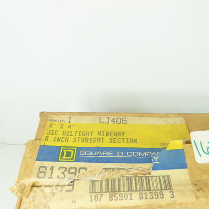 Square D LJ406 Wire Way Conduit Duct 4"x4"