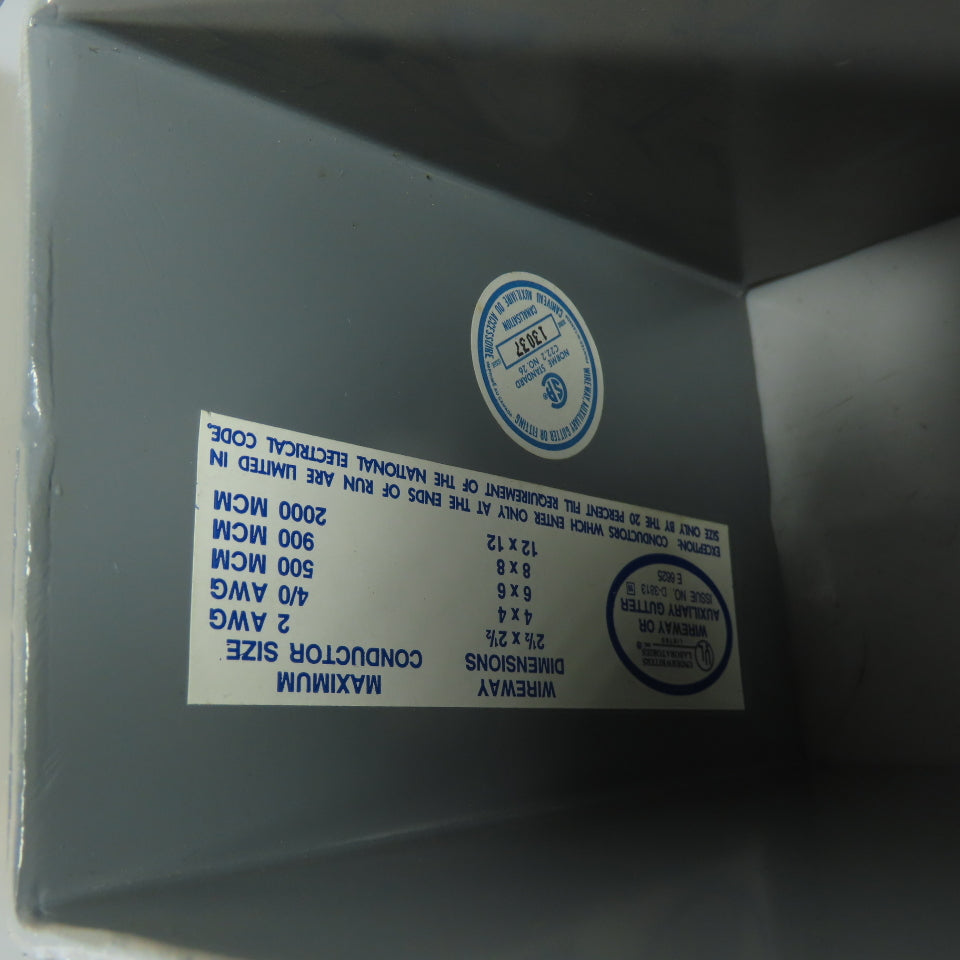 Square D LJ406 Wire Way Conduit Duct 4"x4"
