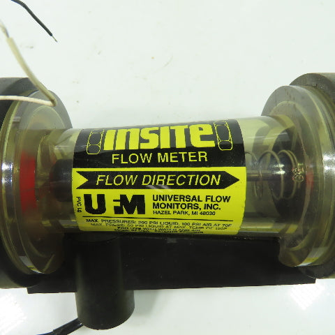 UFM PVC Lg Insite Inline Flow Meter 200PSI 0-30GPM