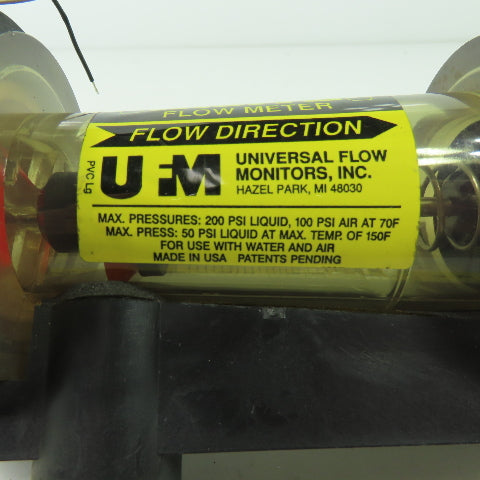 UFM PVC Lg Insite Inline Flow Meter 200PSI 0-30GPM