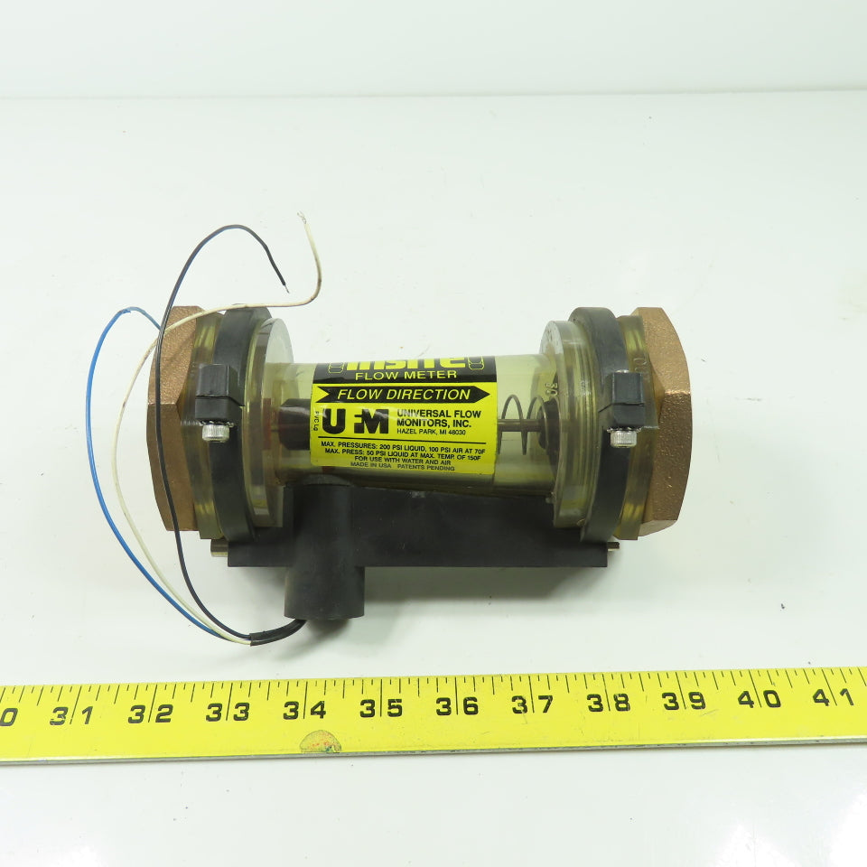 UFM PVC Lg Insite Inline Flow Meter 200PSI 0-30GPM