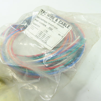 TCP Wire & Cable 97335 9-Pole Female Single End Receptacle 6' 600V