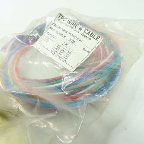 TCP Wire & Cable 97335 9-Pole Female Single End Receptacle 6' 600V