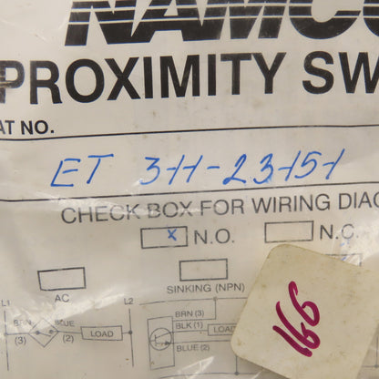 Namco ET 311-23151 10-30VDC Proximity Switch
