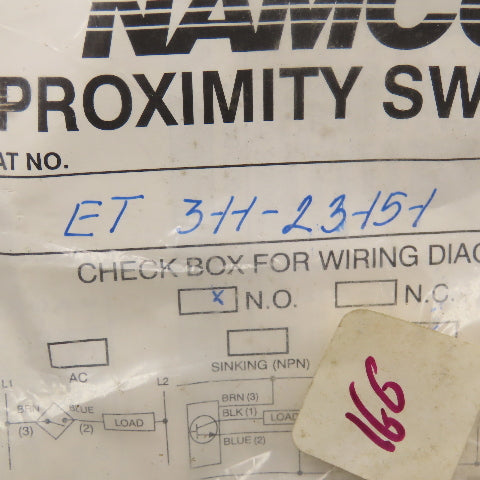 Namco ET 311-23151 10-30VDC Proximity Switch