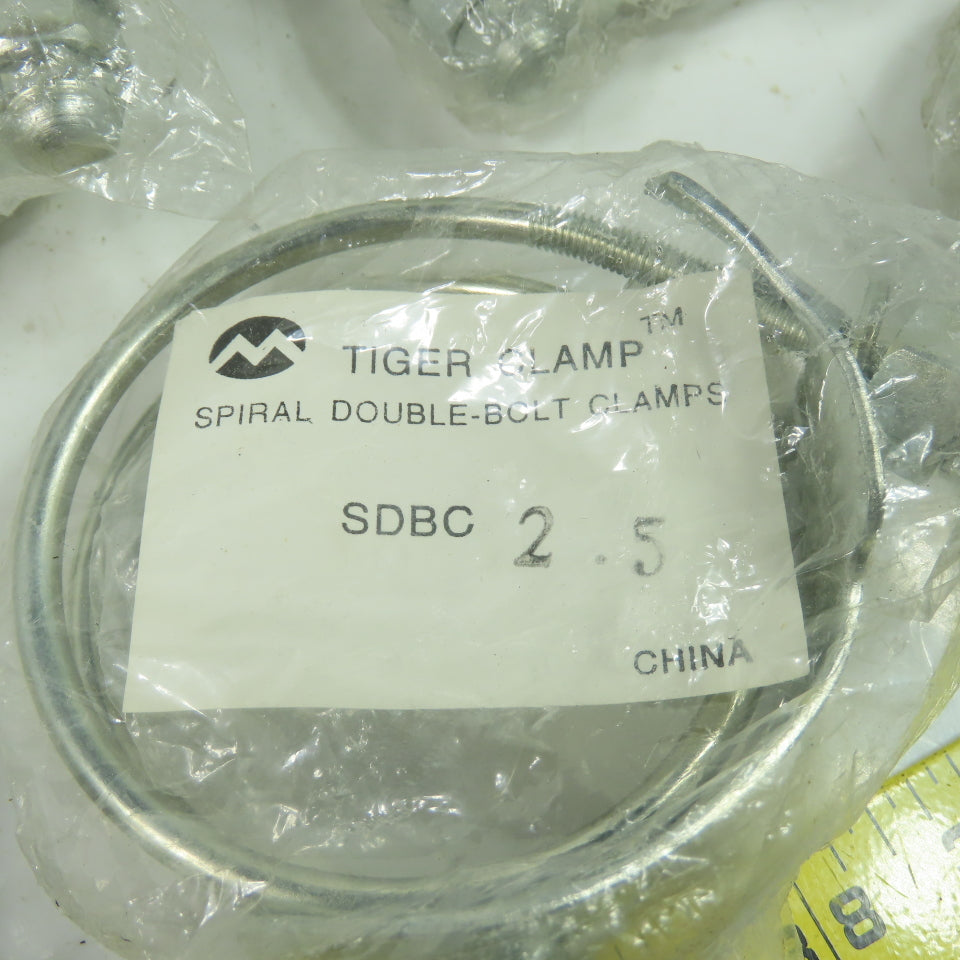 Kuriyama SDBC-2.5 Tiger Clamp Spiral Double-Bolt Clamp Lot Of 10