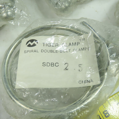 Kuriyama SDBC-2.5 Tiger Clamp Spiral Double-Bolt Clamp Lot Of 10