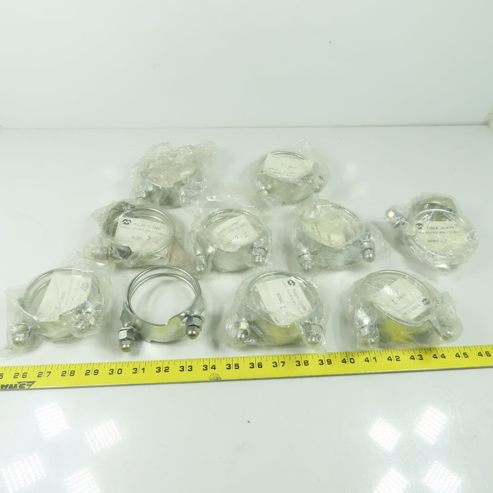 Kuriyama SDBC-2.5 Tiger Clamp Spiral Double-Bolt Clamp Lot Of 10