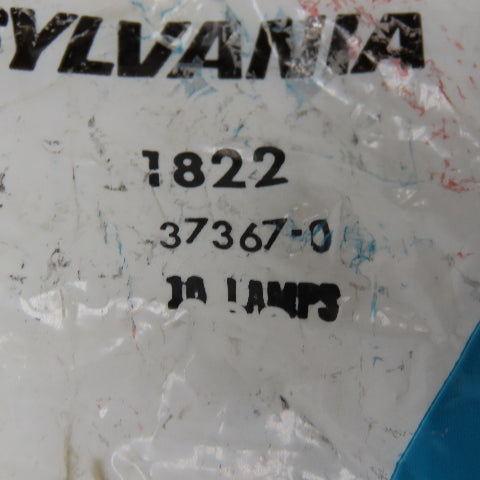 Sylvania 1822 Miniature Automotive Bayonet Light Bulb Lot Of 10