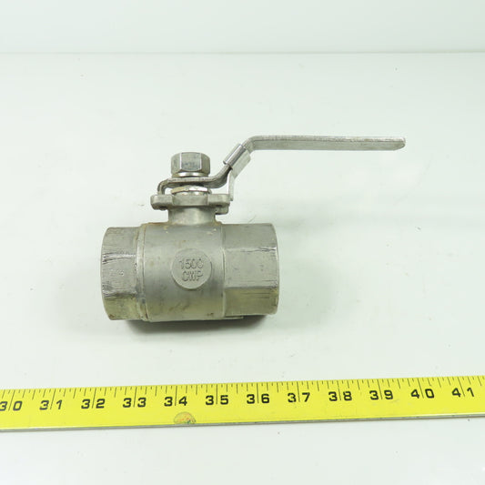 Sharpe CF8M 1-1/2" 1500 CWP Ball Valve 54576 1-1/2" NPT