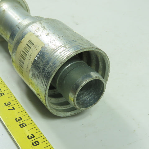 Gates 24GSH-24FLH 1-1/2" O-Ring Face Clamp Hydraulic Crimp Fitting 2-1/2" Flg