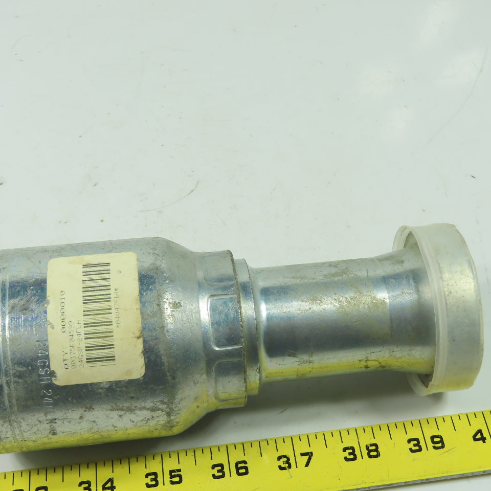 Gates 24GSH-24FLH 1-1/2" O-Ring Face Clamp Hydraulic Crimp Fitting 2-1/2" Flg