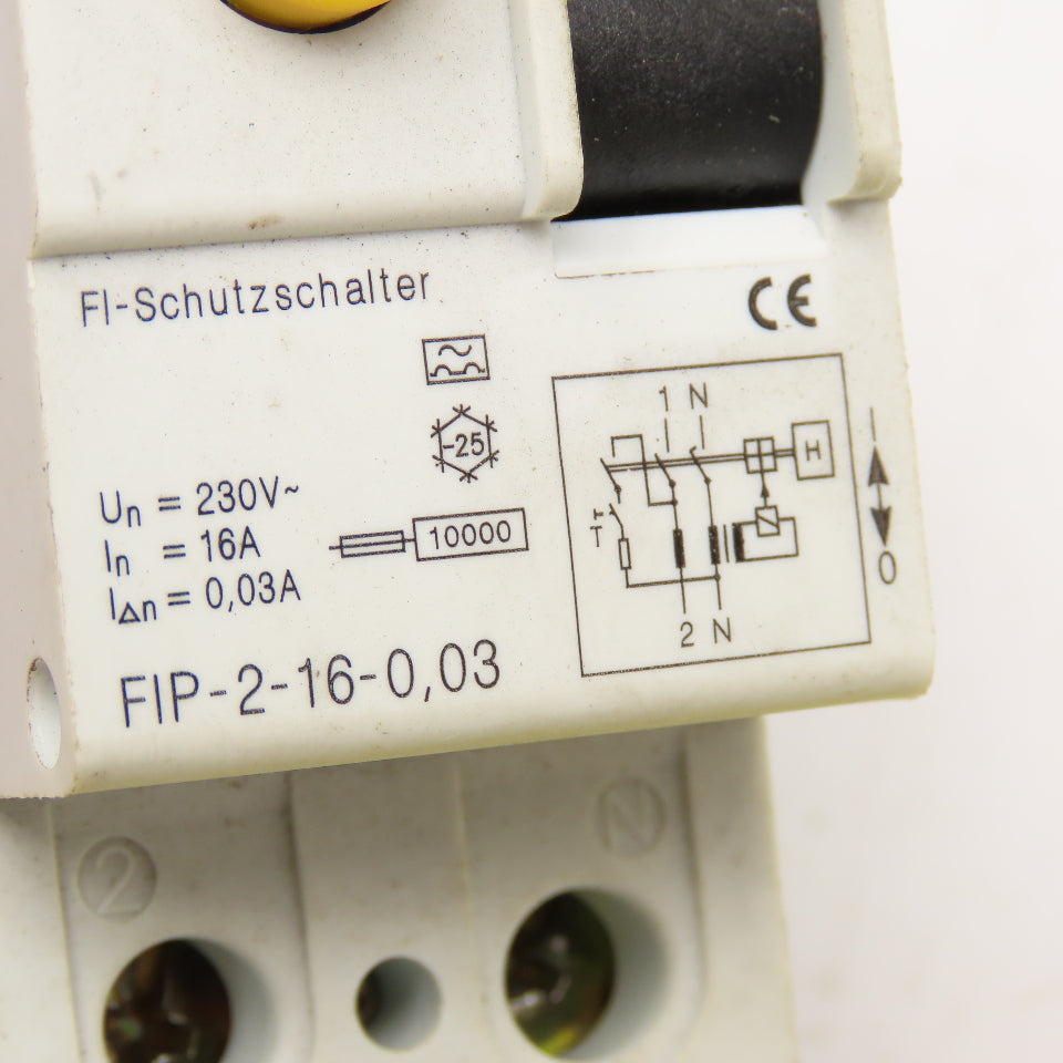 Klockner Moeller FIP-2-16-0.03 16A 230V 2 Pole Circuit Breaker