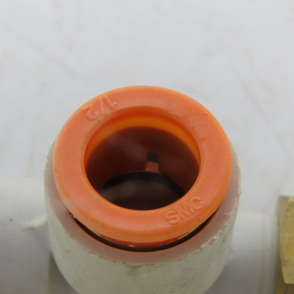 SMC KQ2Y13-37AS Push-to-Connect Push-to-Connect Fitting Run Tee 1/2" OD Lot of 5