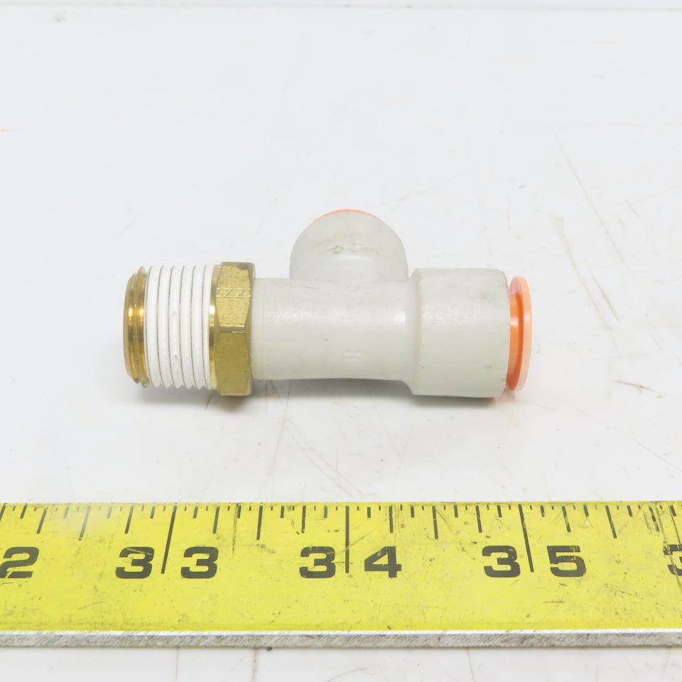 SMC KQ2Y13-37AS Push-to-Connect Push-to-Connect Fitting Run Tee 1/2" OD Lot of 5