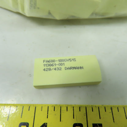 Darmann Abrasive FA600-180GV51S Finish Stones 428/432 113061-001 Lot Of 55