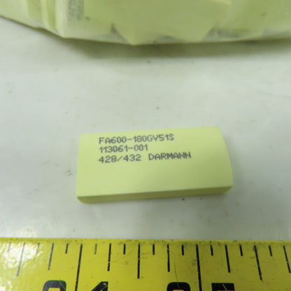 Darmann Abrasive FA600-180GV51S Finish Stones 428/432 113061-001 Lot Of 55