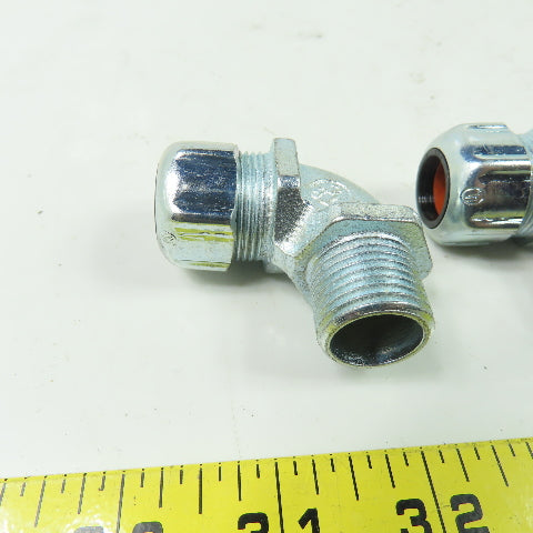 Thomas & Betts 1/2" 90° Elbow Liquid Tight Connecters Lot Of 4