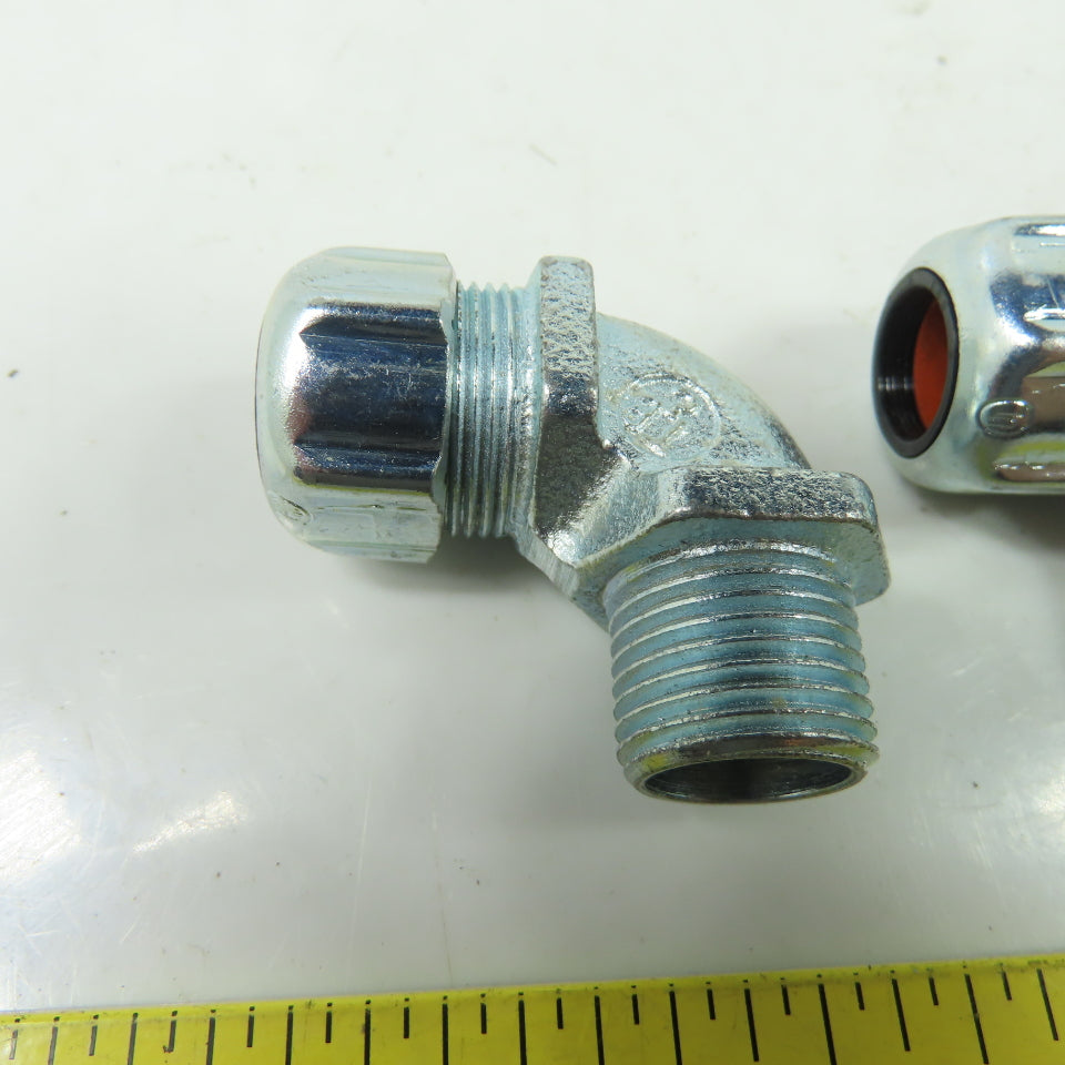 Thomas & Betts 1/2" 90° Elbow Liquid Tight Connecters Lot Of 4
