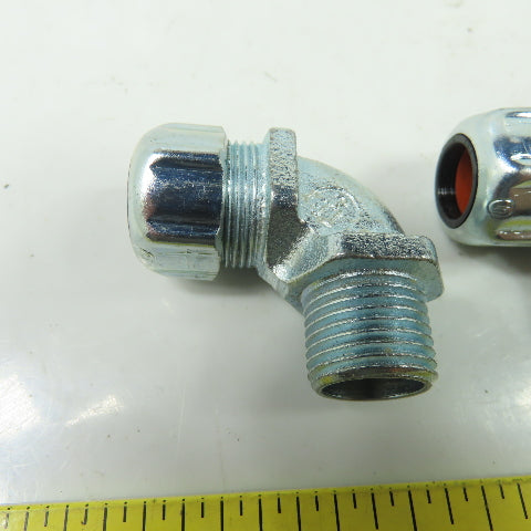 Thomas & Betts 1/2" 90° Elbow Liquid Tight Connecters Lot Of 4