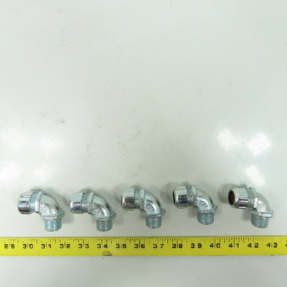 Thomas & Betts 1/2" 90° Elbow Liquid Tight Connecters Lot Of 4