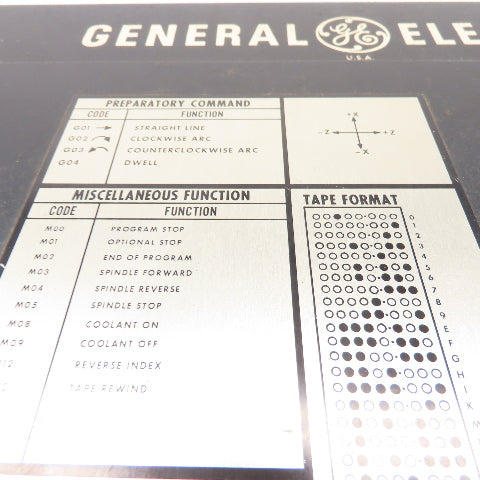 General Electric 3N7800CS104C1 Century Mark 550 Control Panel