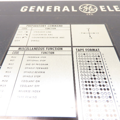 General Electric 3N7800CS104C1 Century Mark 550 Control Panel