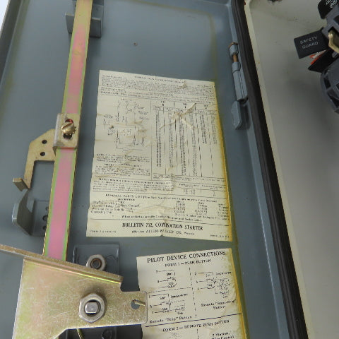Allen Bradley 712-BJB24 Size 1 Combination Starter 120V Controls 10HP Max 600V