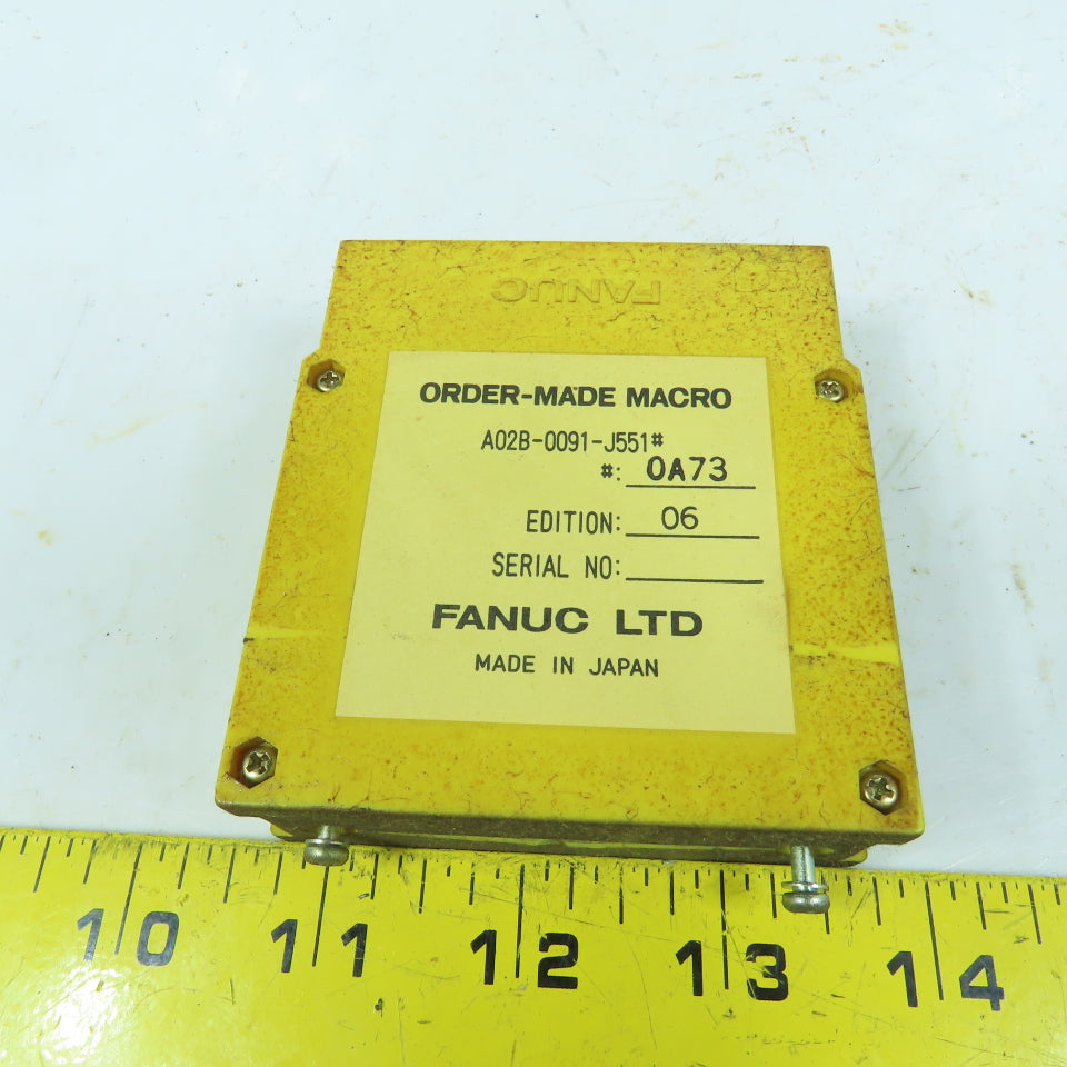 Fanuc A02B-0091-J551 Order Made Macro Cassette #00A73 Edition 06