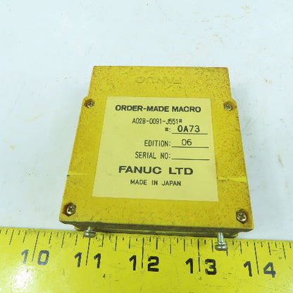 Fanuc A02B-0091-J551 Order Made Macro Cassette #00A73 Edition 06