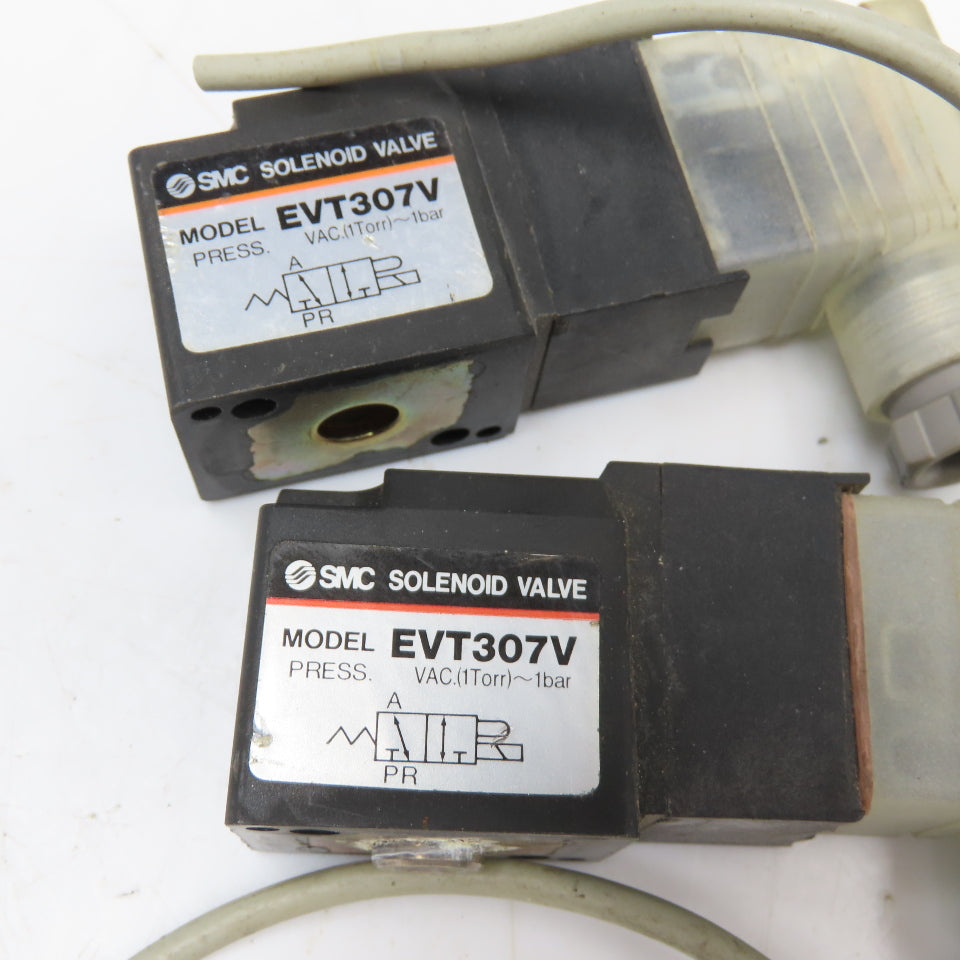 SMC EVT307V Solenoid Coil 24VDC Lot Of 2