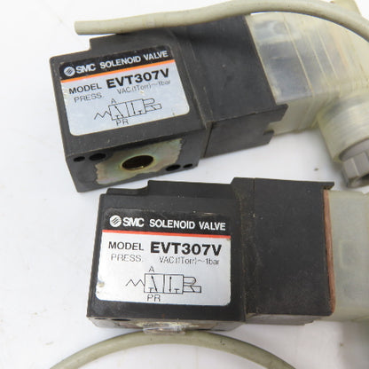SMC EVT307V Solenoid Coil 24VDC Lot Of 2