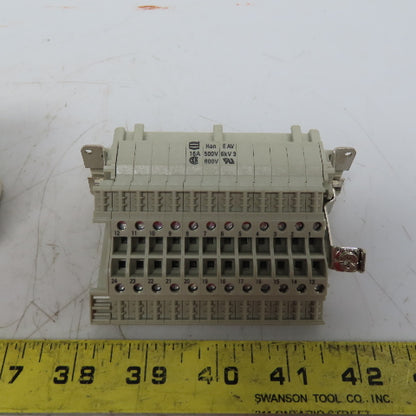 Harting 0244726 Ser HAN E AV Terminal Block Connector Insert 24 Pin Female
