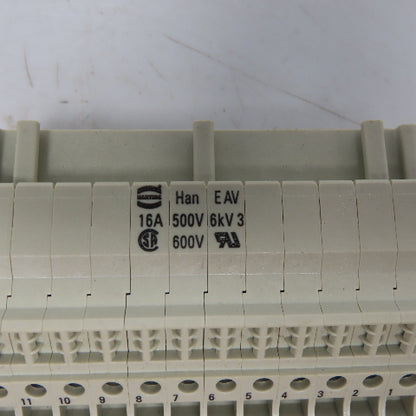 Harting 0244726 Ser HAN E AV Terminal Block Connector Insert 24 Pin Female