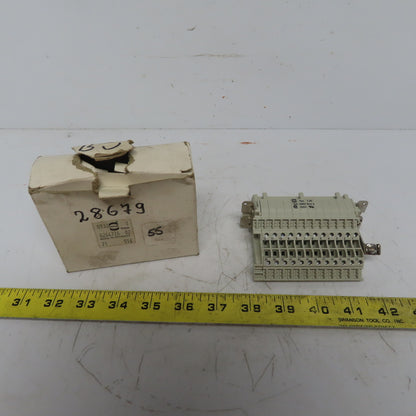 Harting 0244726 Ser HAN E AV Terminal Block Connector Insert 24 Pin Female