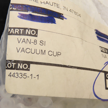 VAN-8 SI 7.5mm OD x 3.5mm ID 12.5mm OAL Miniature Suction Vacuum Cup Lot 400