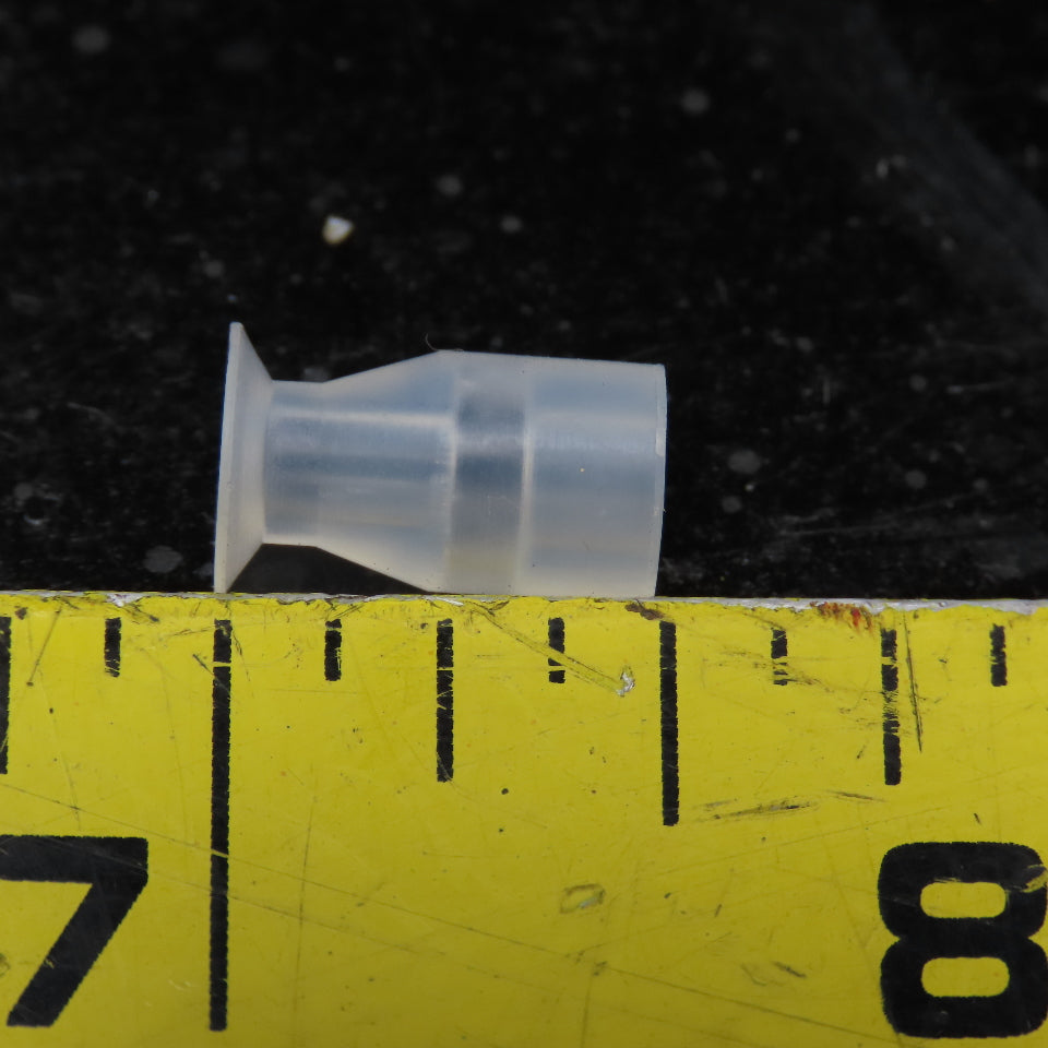 VAN-8 SI 7.5mm OD x 3.5mm ID 12.5mm OAL Miniature Suction Vacuum Cup Lot 400