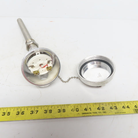 A Tech Stainless Steel Thermocouple Assembly 8"