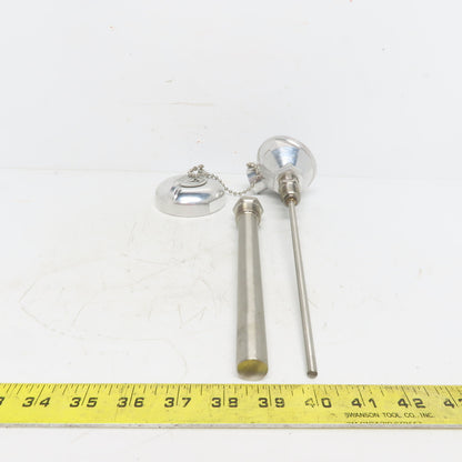 A Tech Stainless Steel Thermocouple Assembly 8"