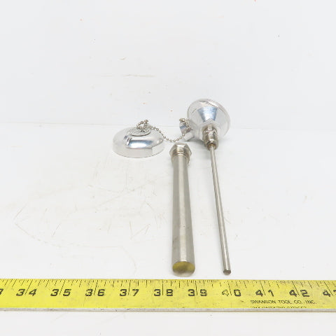A Tech Stainless Steel Thermocouple Assembly 8"
