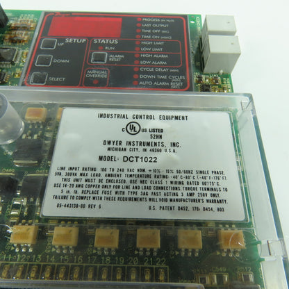 Dwyer DCT1022 Dust Collector Time Controller (Needs New Display)