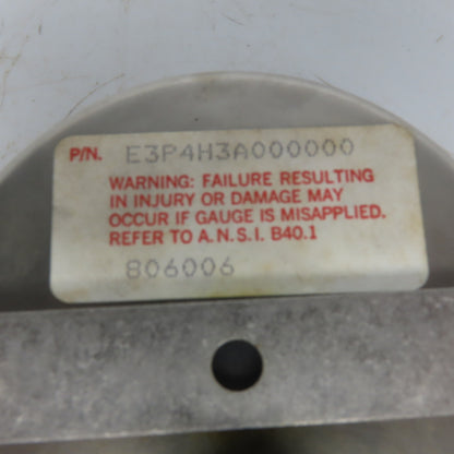 Helicold E3P$H3A000000 Pressure Gauge Back mount 3-1/2" 0-1500PSI