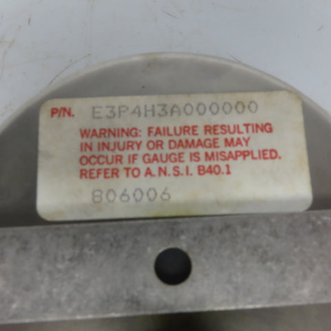 Helicold E3P$H3A000000 Pressure Gauge Back mount 3-1/2" 0-1500PSI