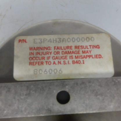Helicold E3P$H3A000000 Pressure Gauge Back mount 3-1/2" 0-1500PSI