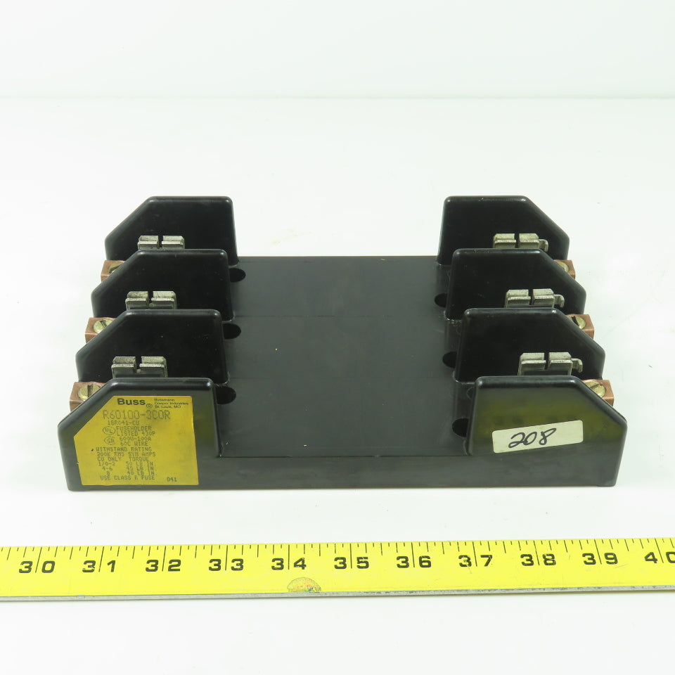 Buss R60100-3C0R 600V Fuse Holder 100A 60C Wire